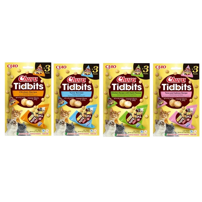 Cat Tidbits Rellenos de Crema para Gatos