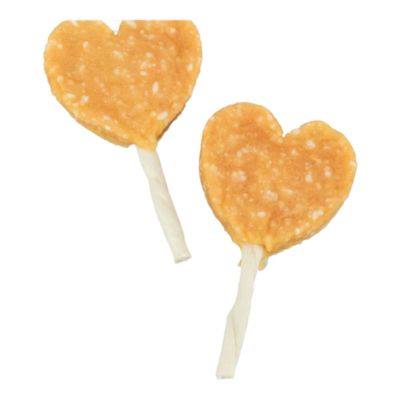 Piruleta Corazón de Pollo para Perros — Snack Deshidratado Natural