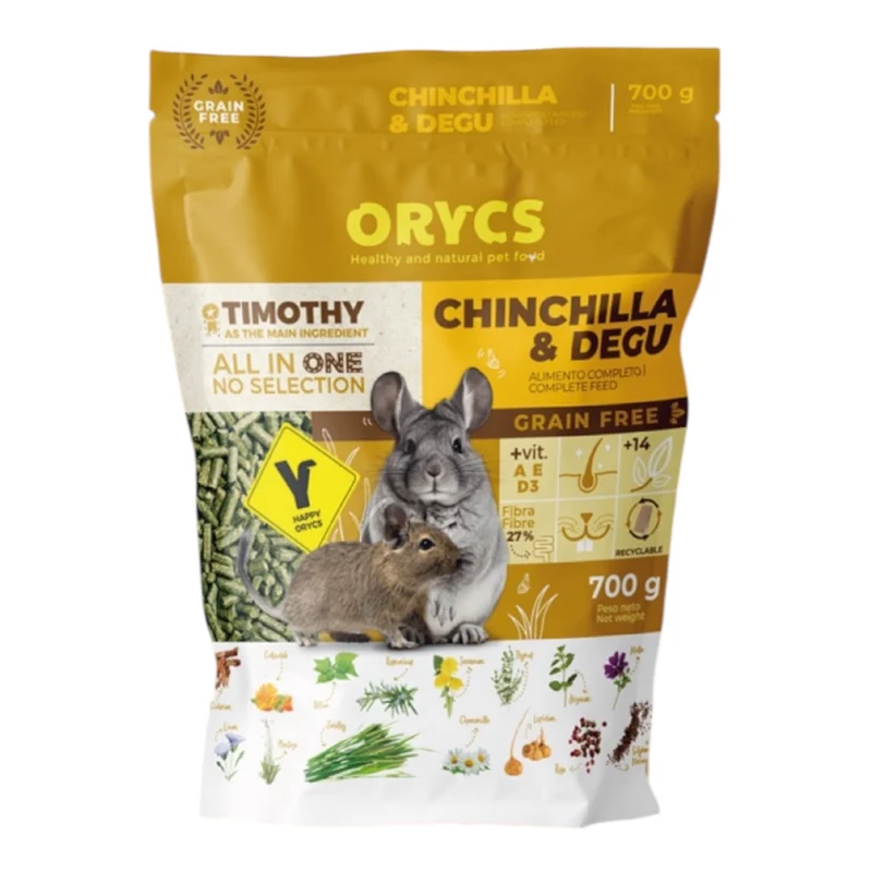 Miniorycs Pienso para Chinchilla y Degu