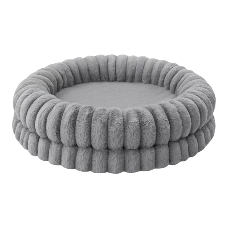 Cuna Muffin para Perros y Gatos — Cama Suave con Bordes Elevados