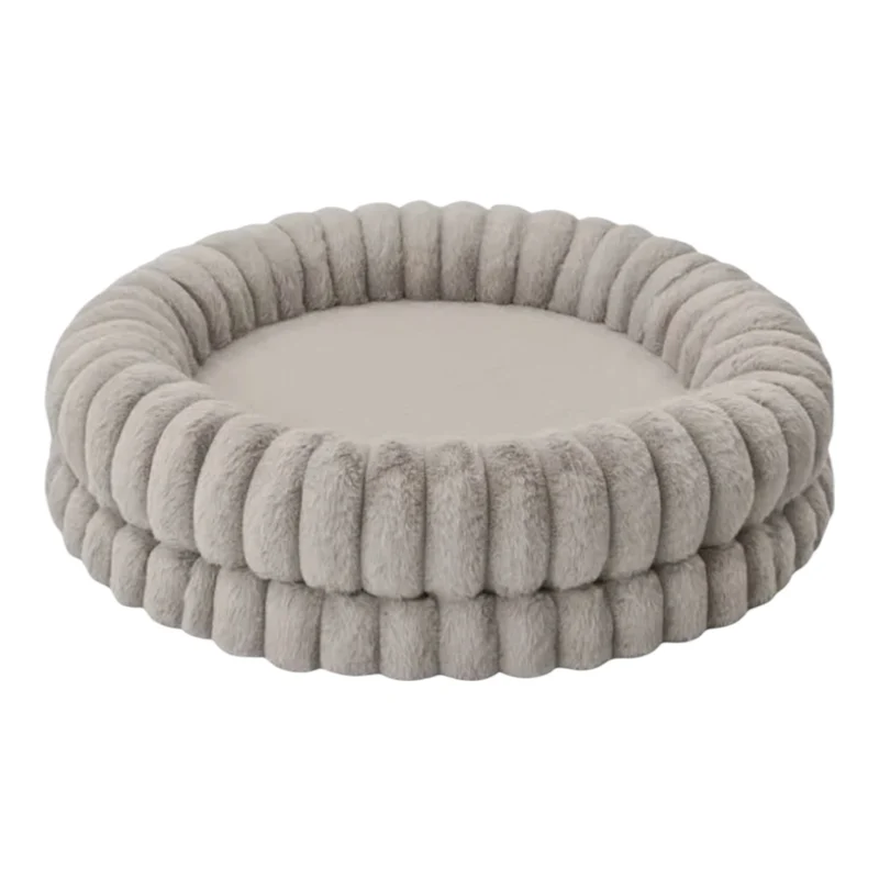 Cuna Muffin para Perros y Gatos — Cama Suave con Bordes Elevados