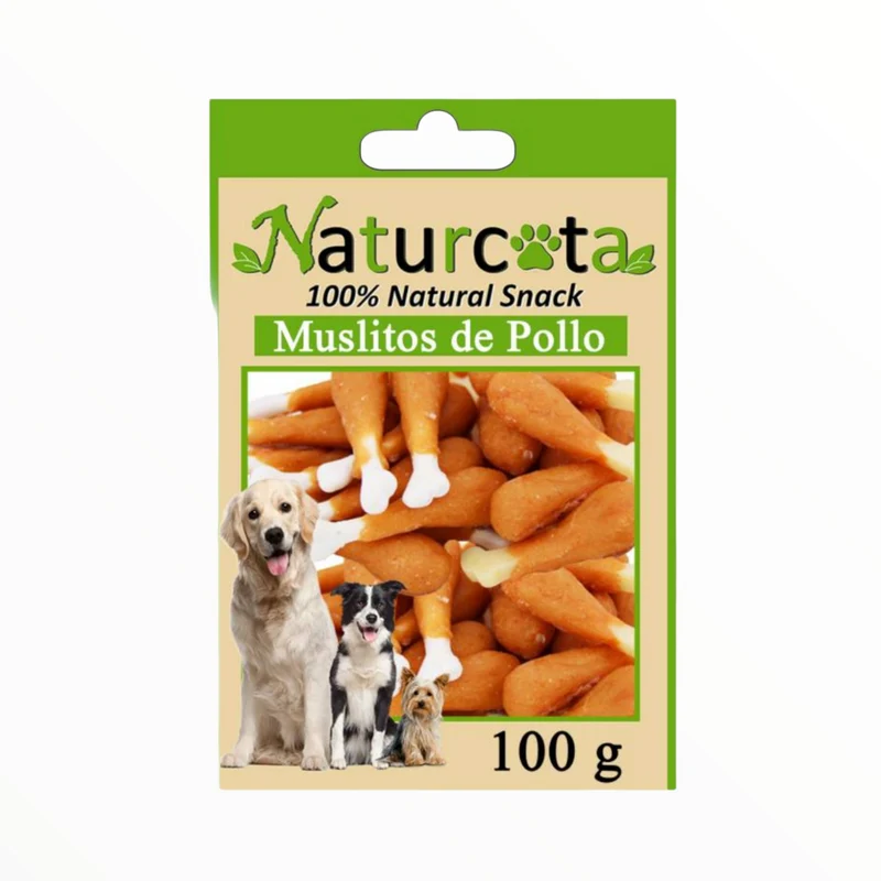Naturcota Muslitos de Calcio con Pollo para Perros — Snack Natural