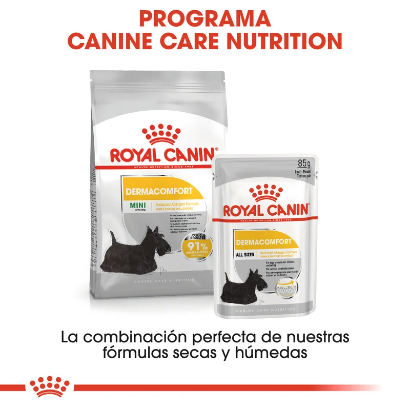 Royal Canin Dermacomfort Care Paté 85 g Comida Húmeda para Perros