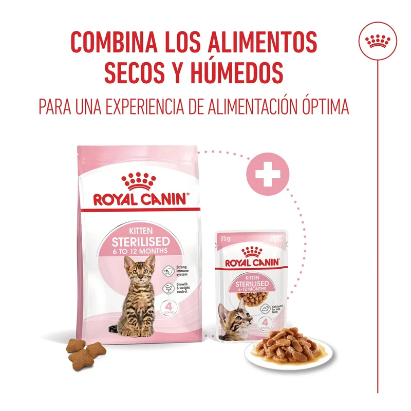 Royal Canin Kitten Sterilized en Salsa 85 g Comida Húmeda para Gatitos