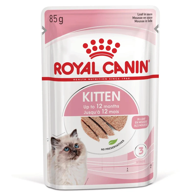Royal Canin Kitten Húmedo 85 g para Gatos | Salsa, Gelatina o Paté