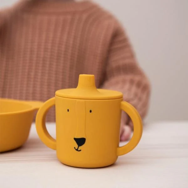 Taza Trixie León Silicona Asas