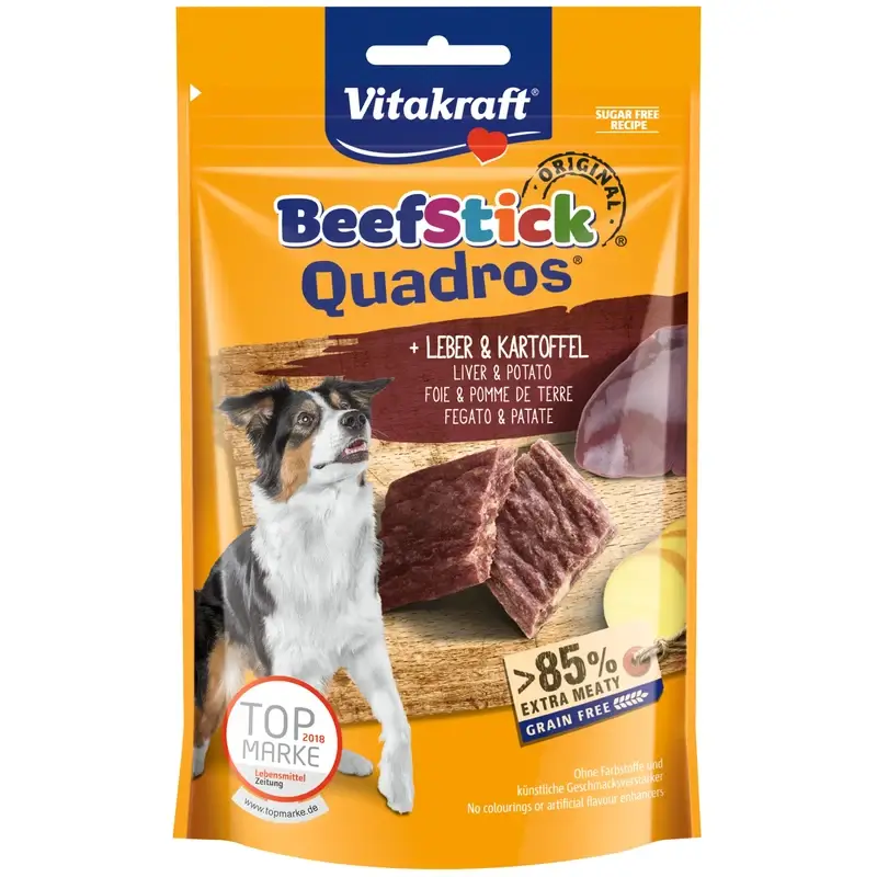 Vitakraft Beef Stick Quadros Hígado Patata 7x70 gramos