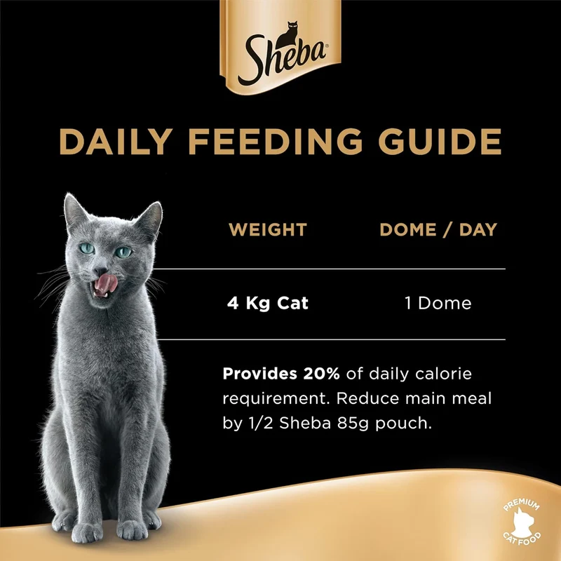 Sheba Filets Variety Pack Wet Cat Food 4x60G