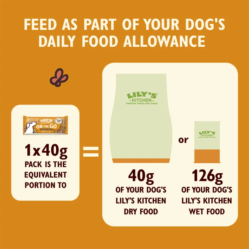 Lily's Kitchen Chicken on the Go Bars Multipack for Dogs 40G