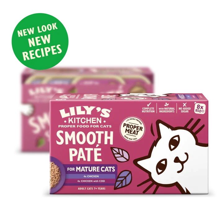 Lily's Kitchen Pate for Mature Cats Multipack Wet Cat Food 8X85G