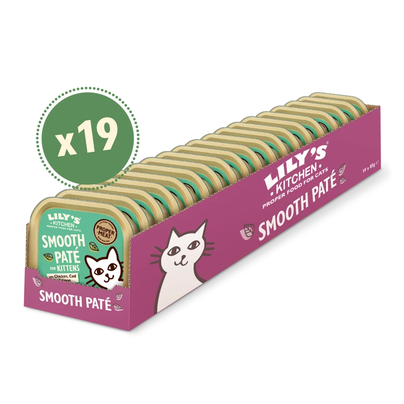 Lily's Kitchen Chicken Cod & Salmon Pate Kitten Wet Food