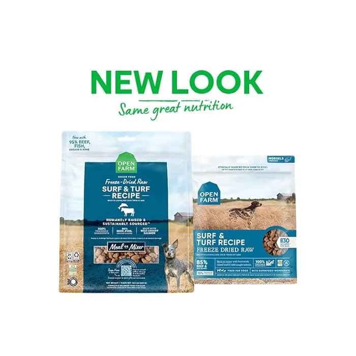 Open Farm Freeze Dried Surf & Turf Recipe Dry Dog Food 99G