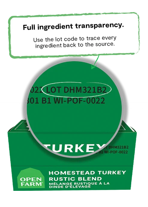 Open Farm Homestead Turkey Rustic Blend Wet cat Food 156G