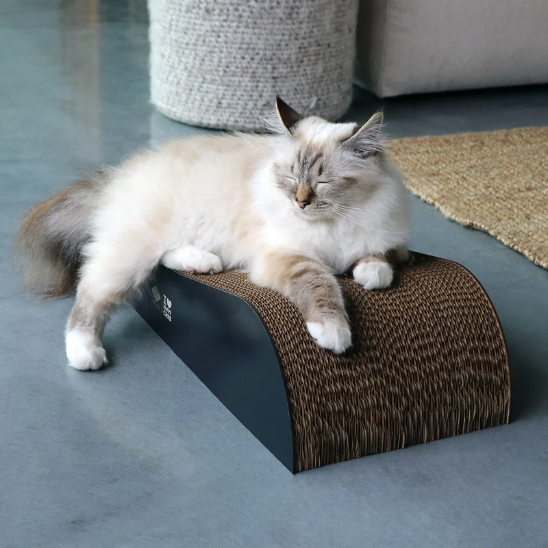 D&D Home I Love Happy Cats Archie Cardboard Scratcher Lounge Set