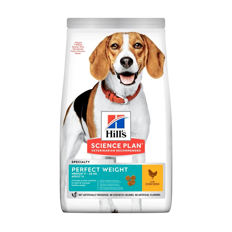 Hill's Science Plan Perfect Weight with Chicken Medium Adult Dry Dog Food
