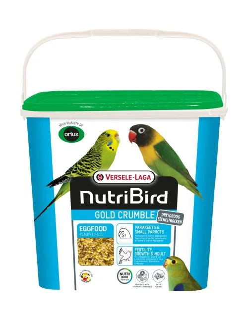Nutribird Gold Crumble para periquitos pequeños 5 kg (comida seca para huevos)