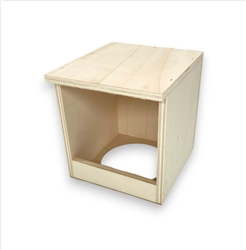 Caja Nido Canario Madera 13x13x15cm