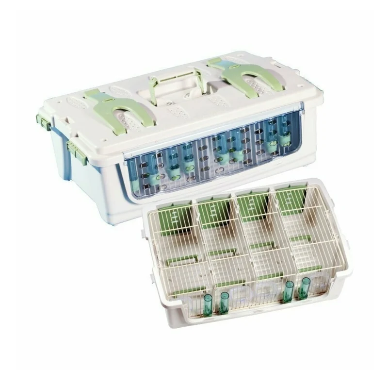 Caja de Transporte de Plástico Safari (4 piezas con tapa)
