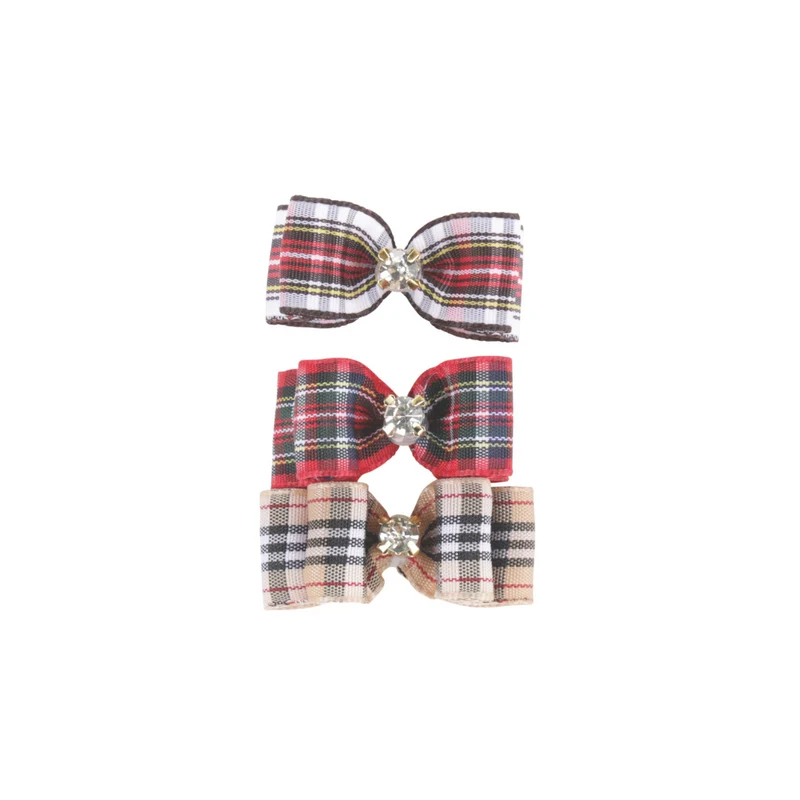 GLAM Hair Accessories for pets clip & rubber - Red