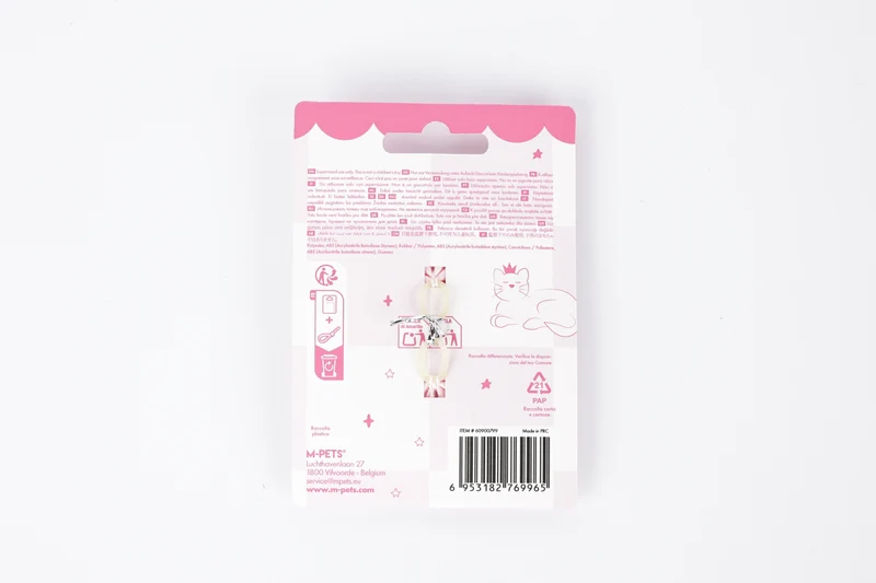 GLAM Hair Accessories for pets rubber band with pearl - Pink