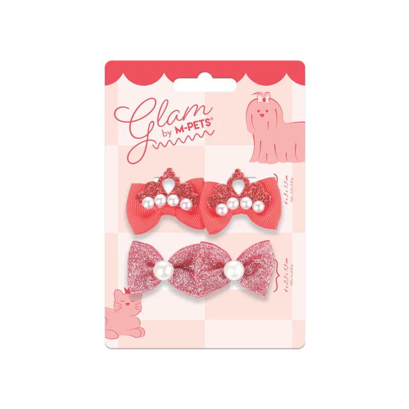 GLAM Hair Accessories for pets rubber band - Red