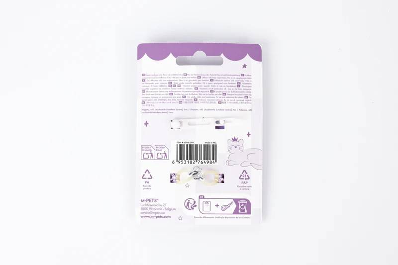 GLAM Hair Accessories for pets clip & rubber - Purple