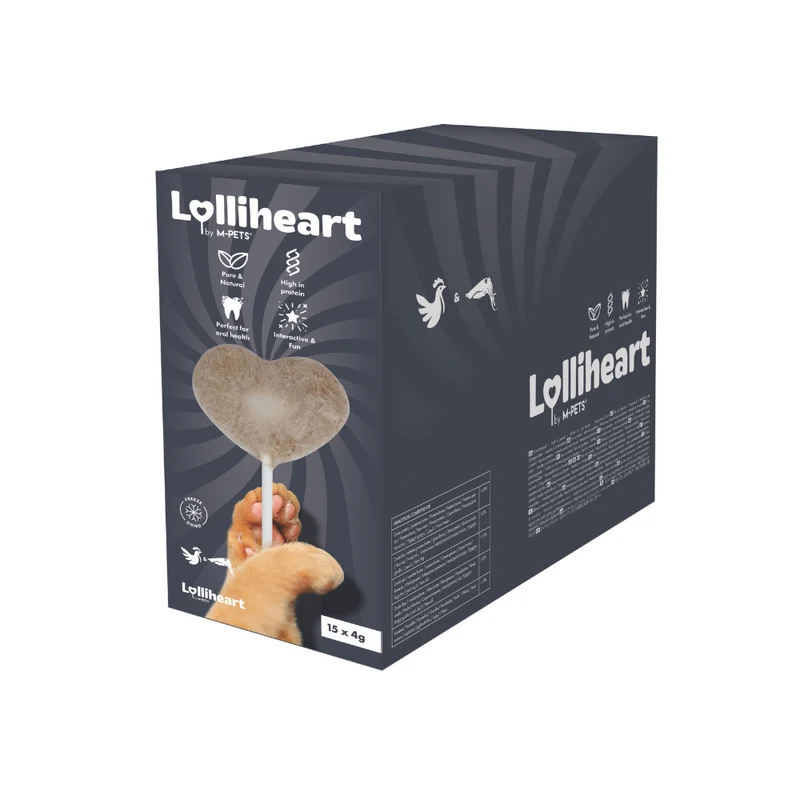 Lolliheart Cat treat Chicken & Cuttle Fish Display