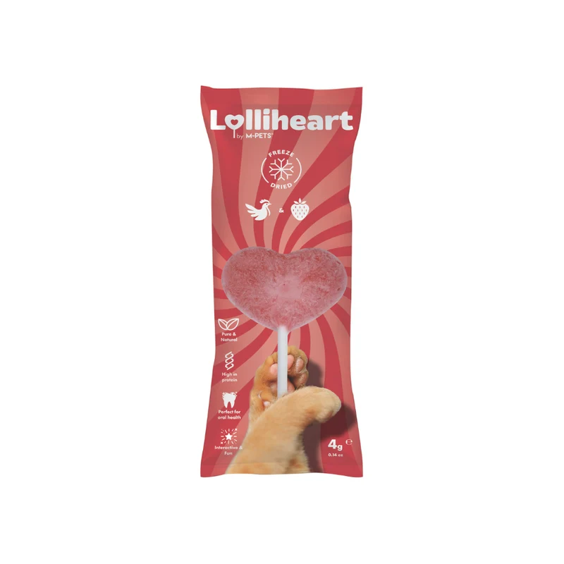 Lolliheart Cat treat Chicken & Strawberry Display