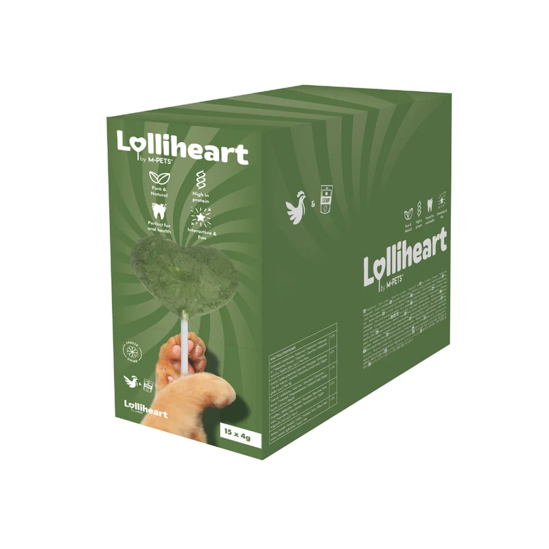 Lolliheart Cat treat Chicken & Catnip Display