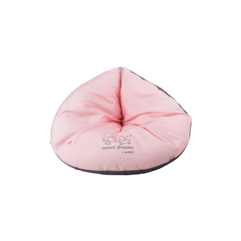 SWEET DREAMS triangle cushion pink&grey