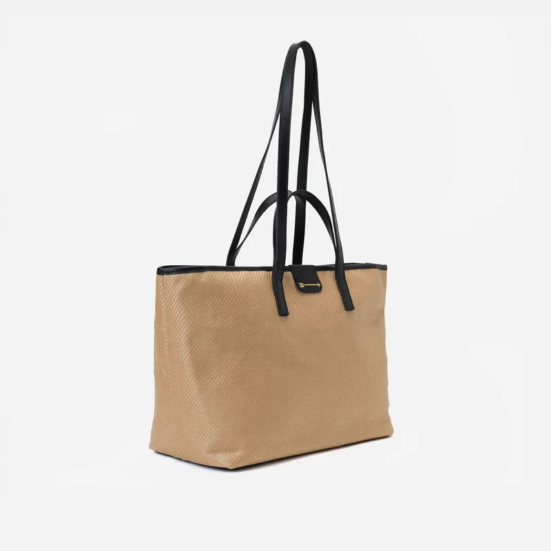 Jumbo Rafia Beige and Black
