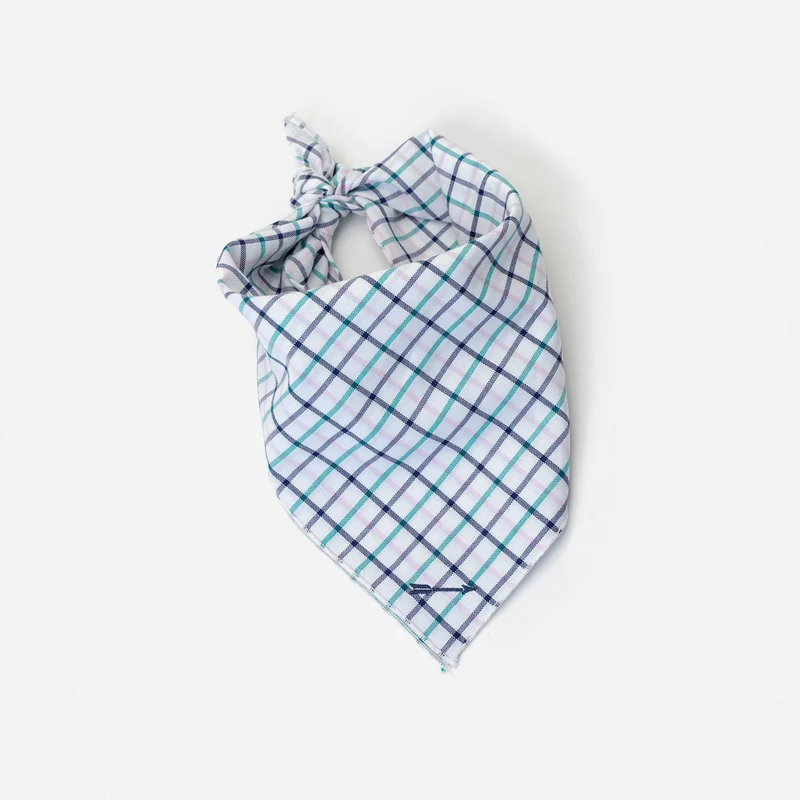Bandana Cuadros Blanco