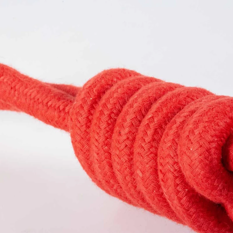 Ebi Coockoo Swing Me Ball With Rope Loop Dog Fetch Toy - Red/6x45x6cm