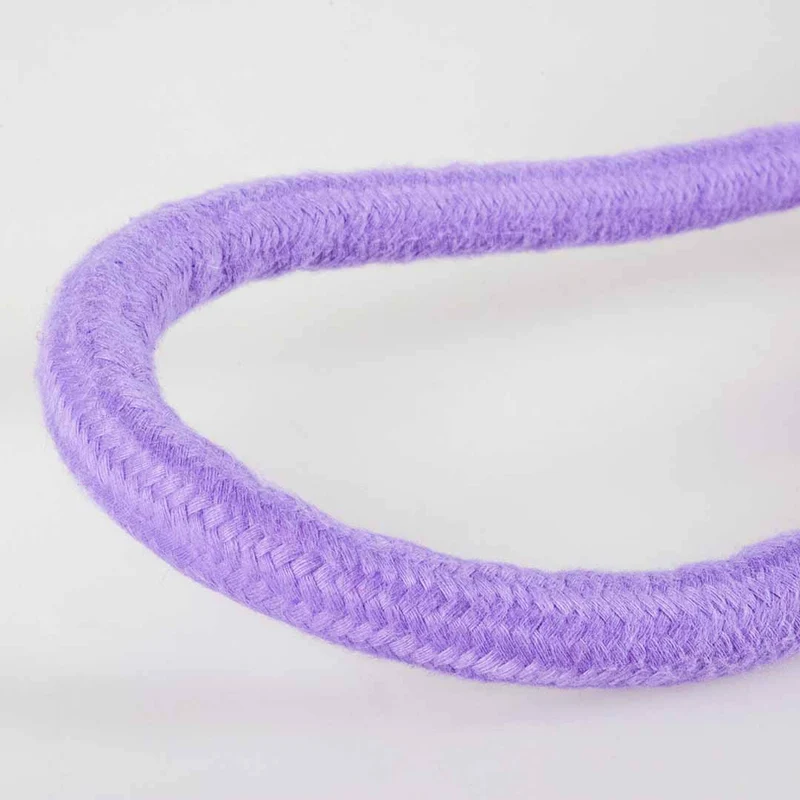 Ebi Coockoo Throw Me Ball With Rope Loop Dog Fetch Toy - Purple/6x45x6cm