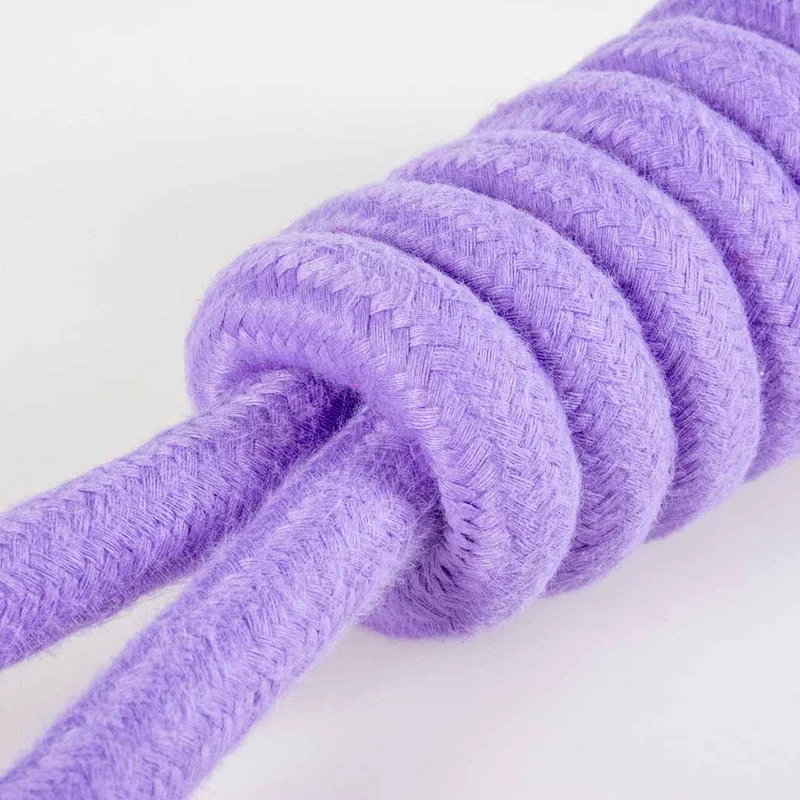 Ebi Coockoo Throw Me Ball With Rope Loop Dog Fetch Toy - Purple/6x45x6cm