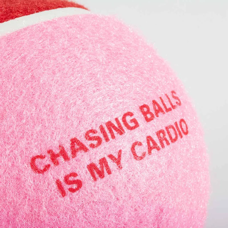 Ebi Coockoo Chase Me XL Tennis Ball - Dog Catch & Fetch Toy - Pink/12.7cm