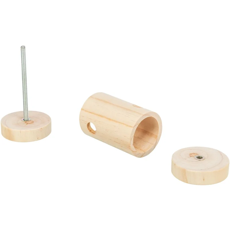 Trixie Untreated Wood Snack Roll For Small Pets 6x11cm