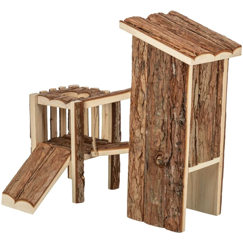 Trixie Tjorven Bark Wood Playground For Small Pets 32x19x29cm