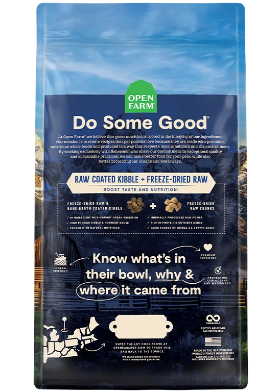 Open Farm RawMix Wild Ocean Recipe Dry Cat Food - 1KG