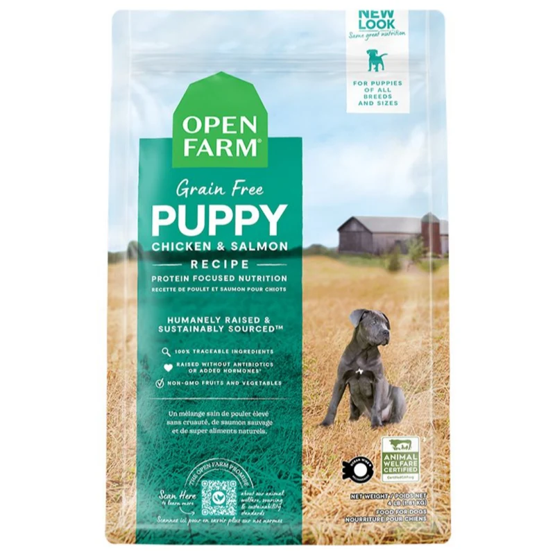 Open Farm Grain Free Puppy Chicken & Salmon Recipe Dry Food - 1.81KG