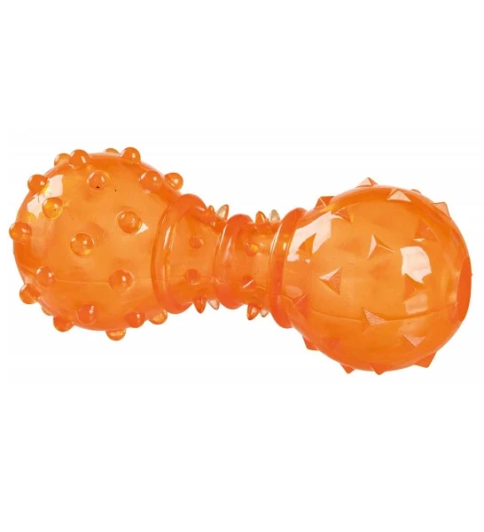 Trixie Thermoplastic Snack Dumbbell Treat Dispenser Dog Toy 12cm