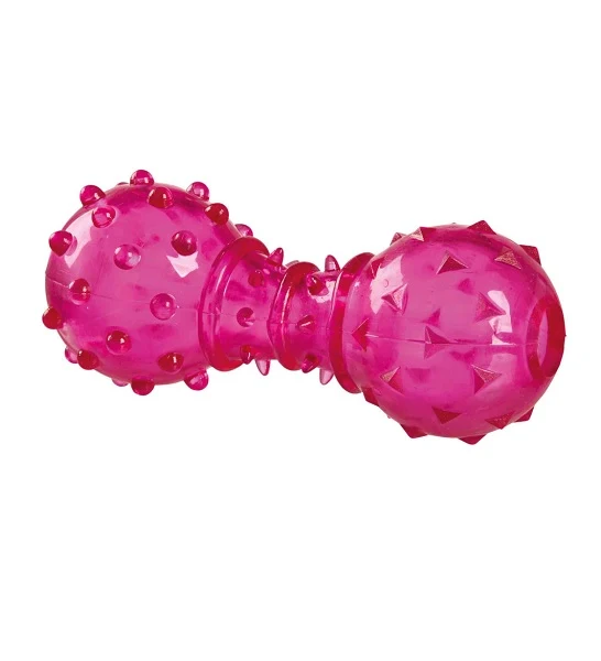 Trixie Thermoplastic Snack Dumbbell Treat Dispenser Dog Toy 12cm