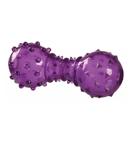 Trixie Thermoplastic Snack Dumbbell Treat Dispenser Dog Toy 12cm