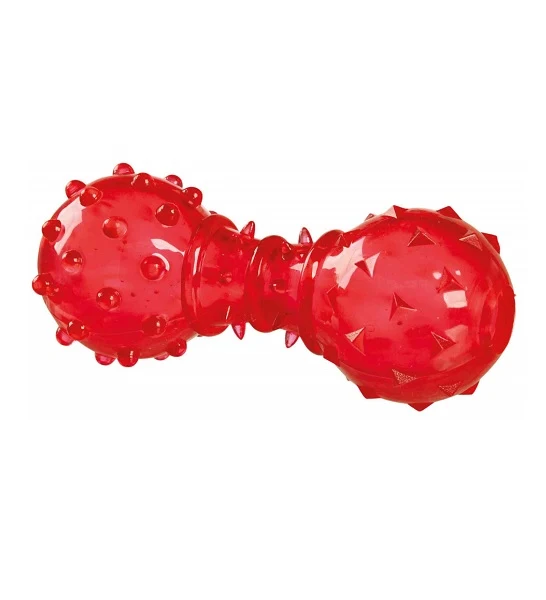 Trixie Thermoplastic Snack Dumbbell Treat Dispenser Dog Toy 12cm