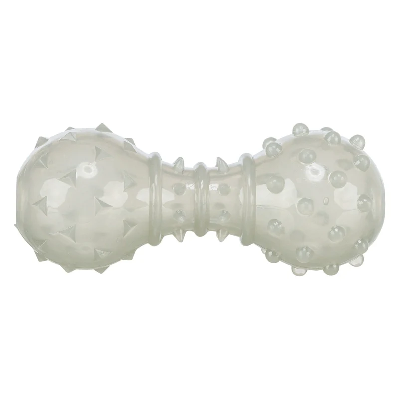Trixie Thermoplastic Snack Dumbbell Treat Dispenser Dog Toy 12cm