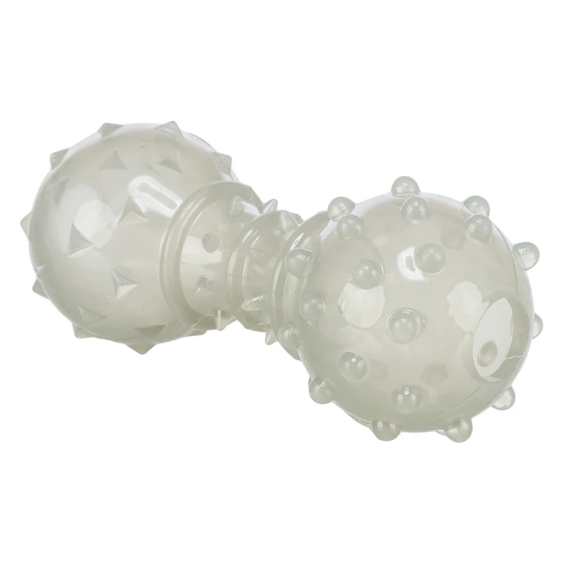 Trixie Thermoplastic Snack Dumbbell Treat Dispenser Dog Toy 12cm
