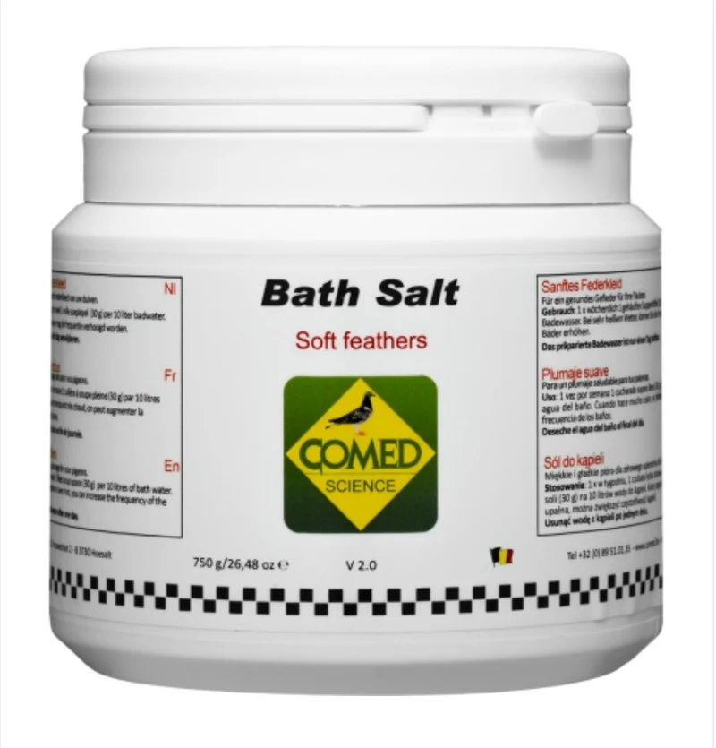 Sales de Baño, Sales de Baño para Plumaje Muy Suave 750gr - Comed