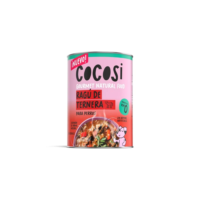 Cocosi Ragú de Ternera Gourmet Natural Food Comida Húmeda para Perros