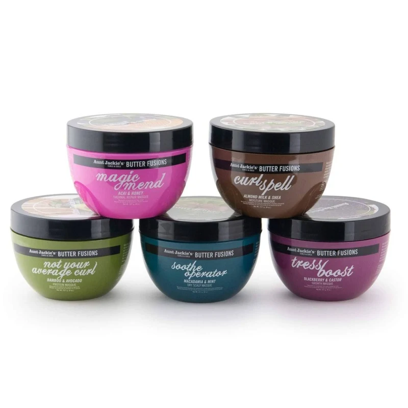 Aunt Jackie's Butter Fusions Soothe Operator Macadamia & Mint Mascarilla 227g