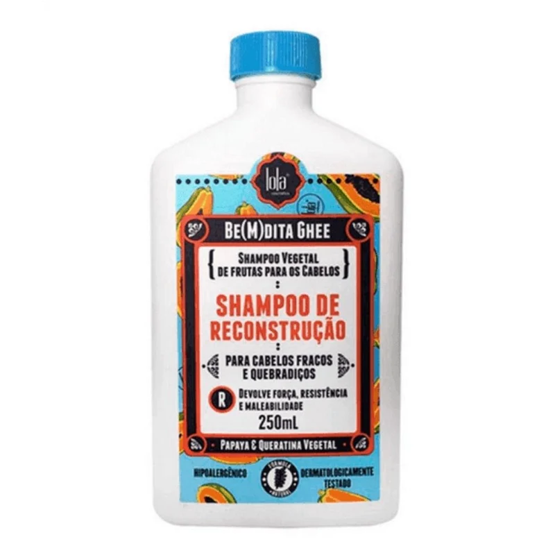Lola Cosmetics Be(M)dita Ghee Champú Reconstrução Papaya E Queratina Vegetal 250ml